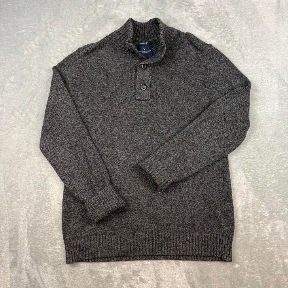 American-eagle Men's Grey Jumper